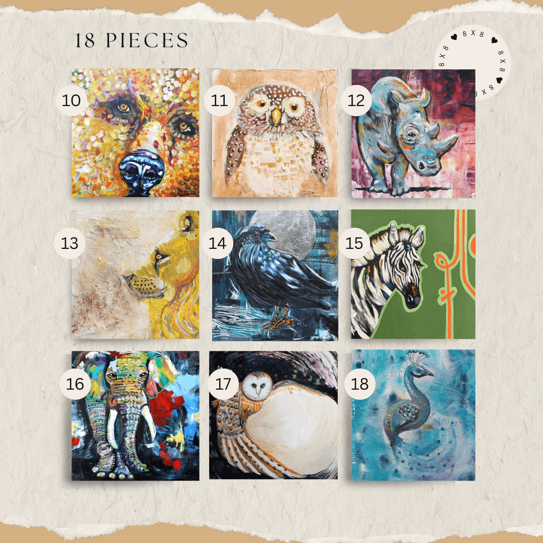 Appreciation Prints - Canvas 8 x 8 prints - FREE SHIPPING.