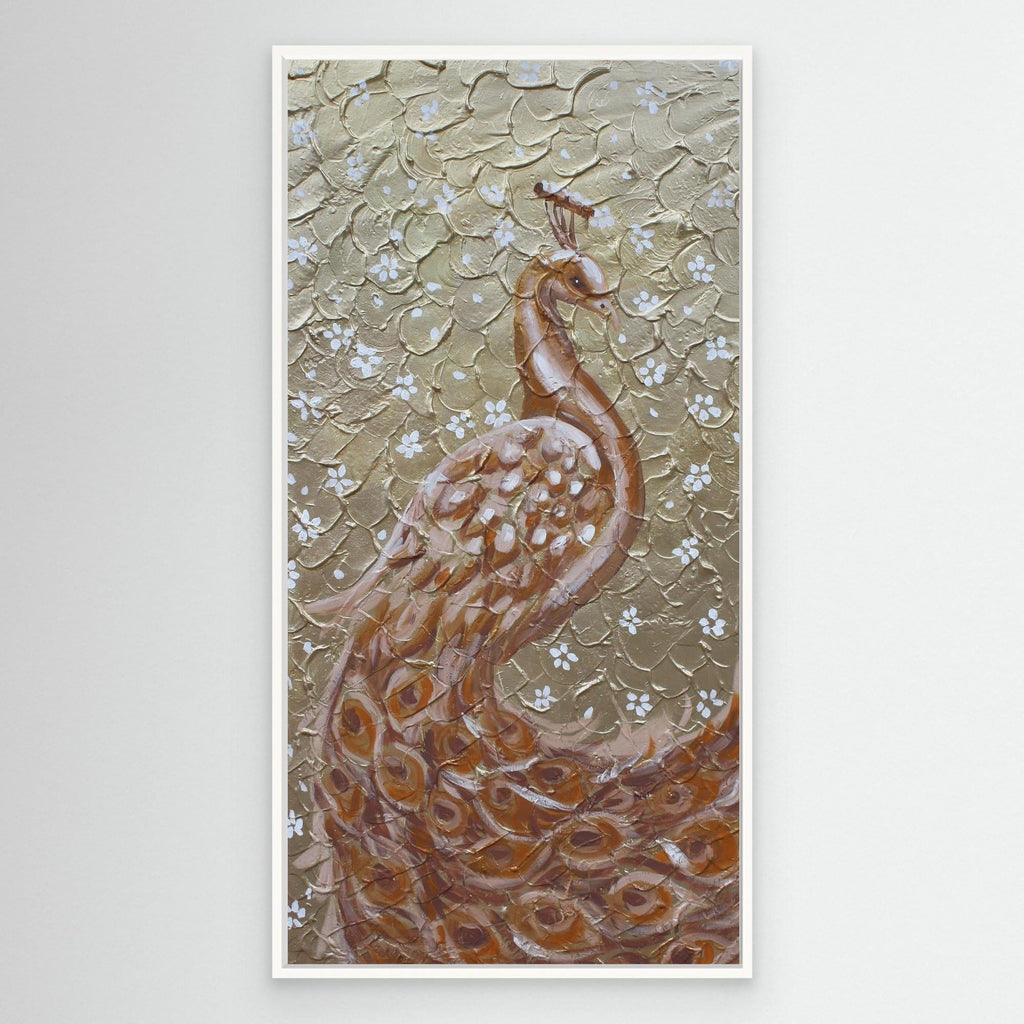 The Golden Peacock Original Painting