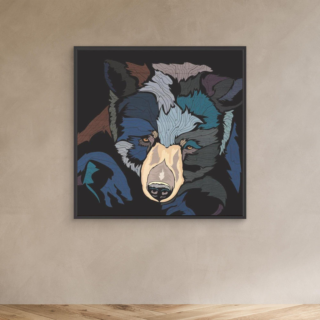 Maddy - Bear Print on Canvas 