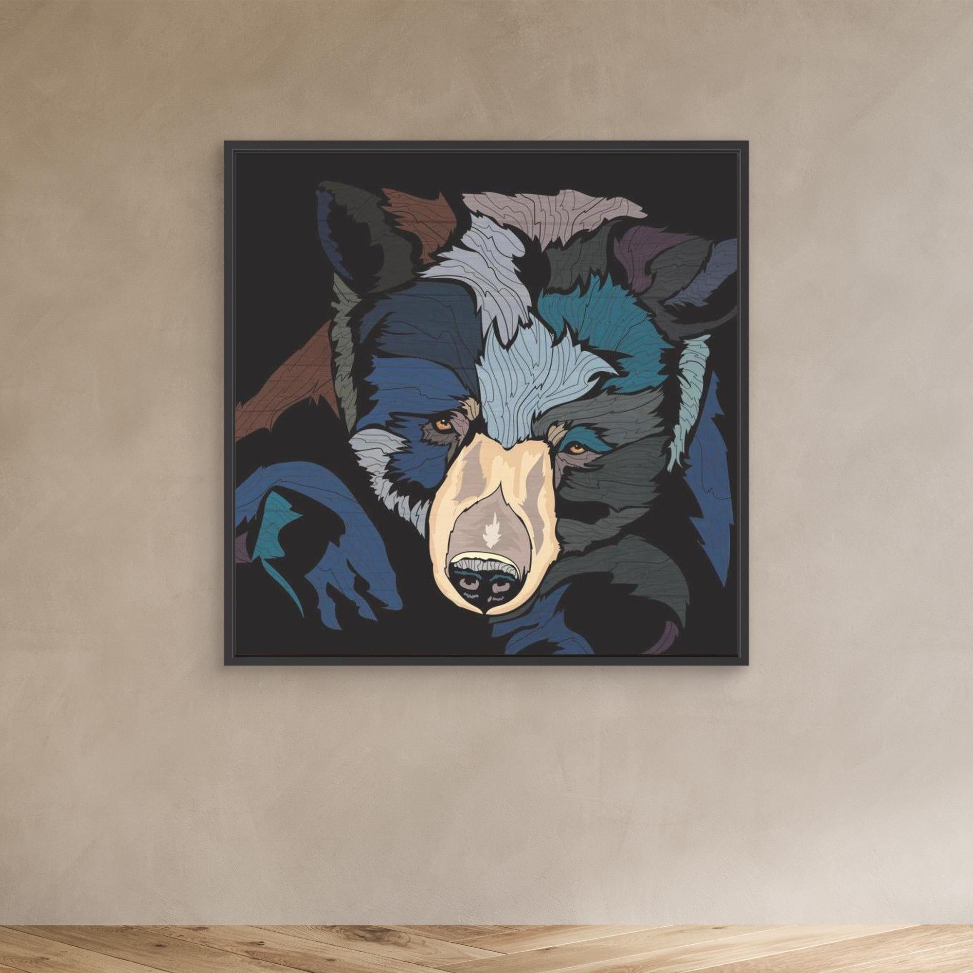 Maddy - Bear Print on Canvas 