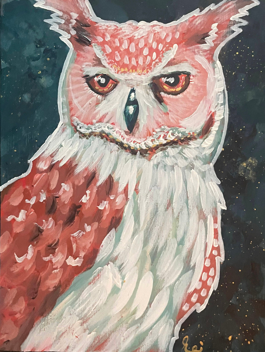 The Steady One - Owl Original Painting