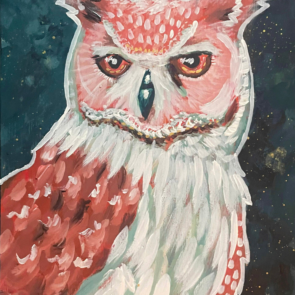 The Steady One - Owl Original Painting