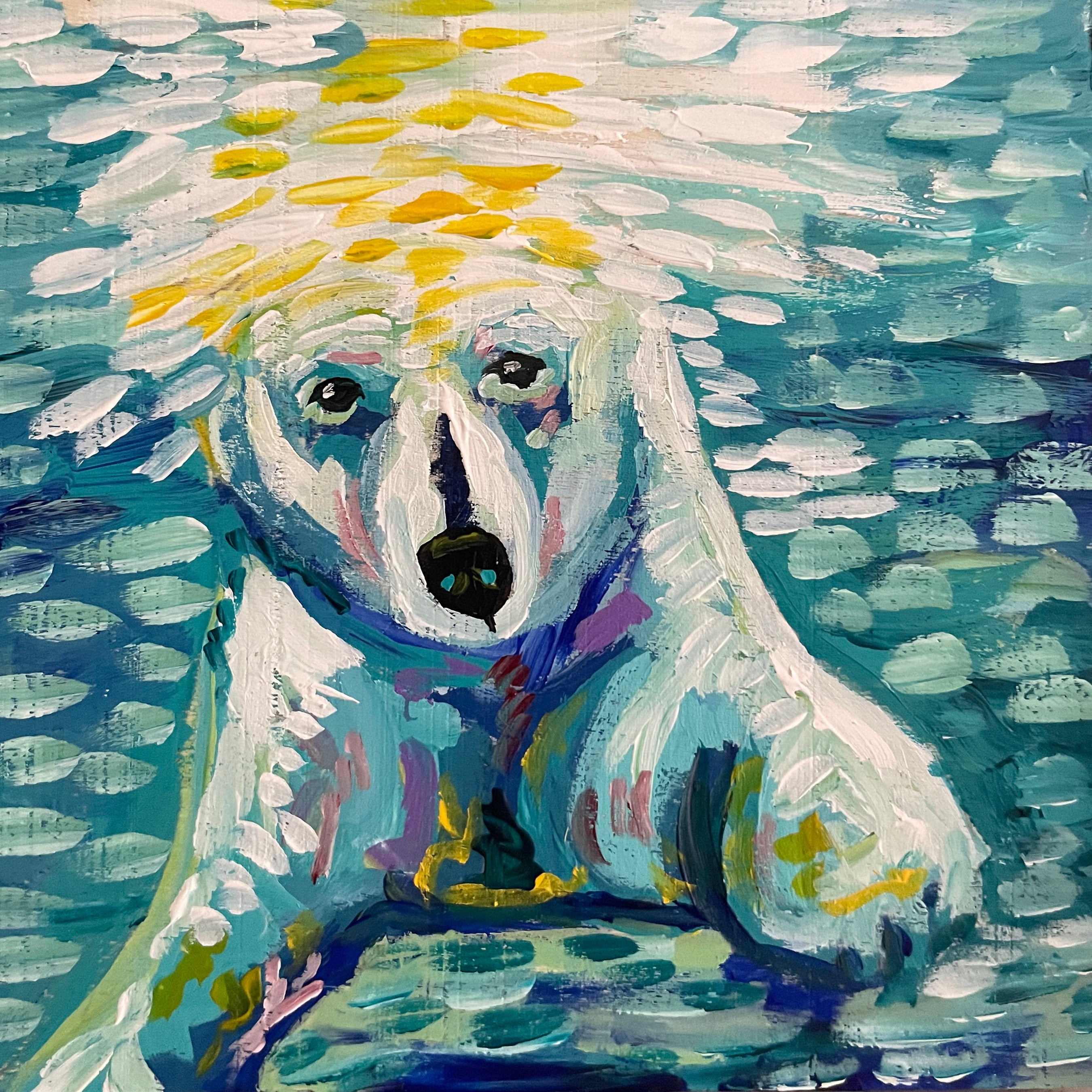 Polar Bear Swim - Original Art