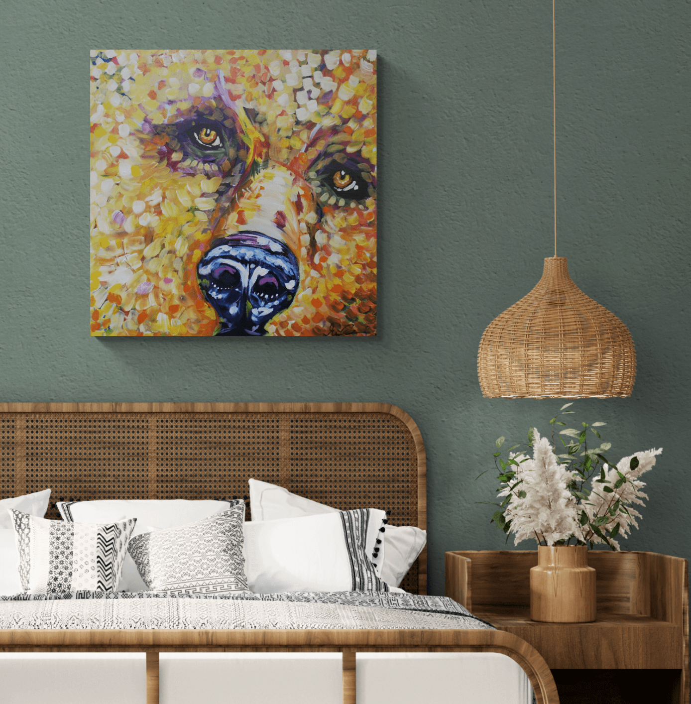 An Emblem of Strength and Stillness Original Painting