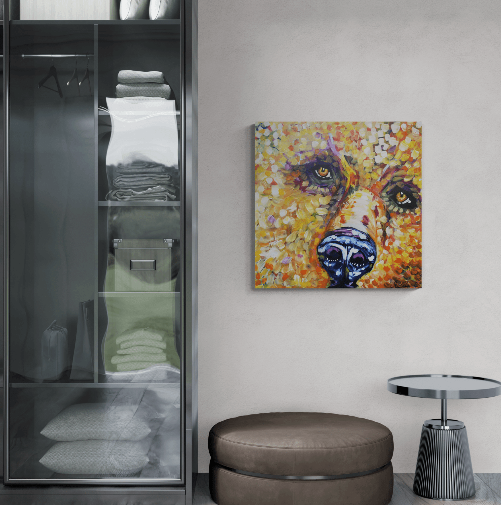 An Emblem of Strength and Stillness Original Painting