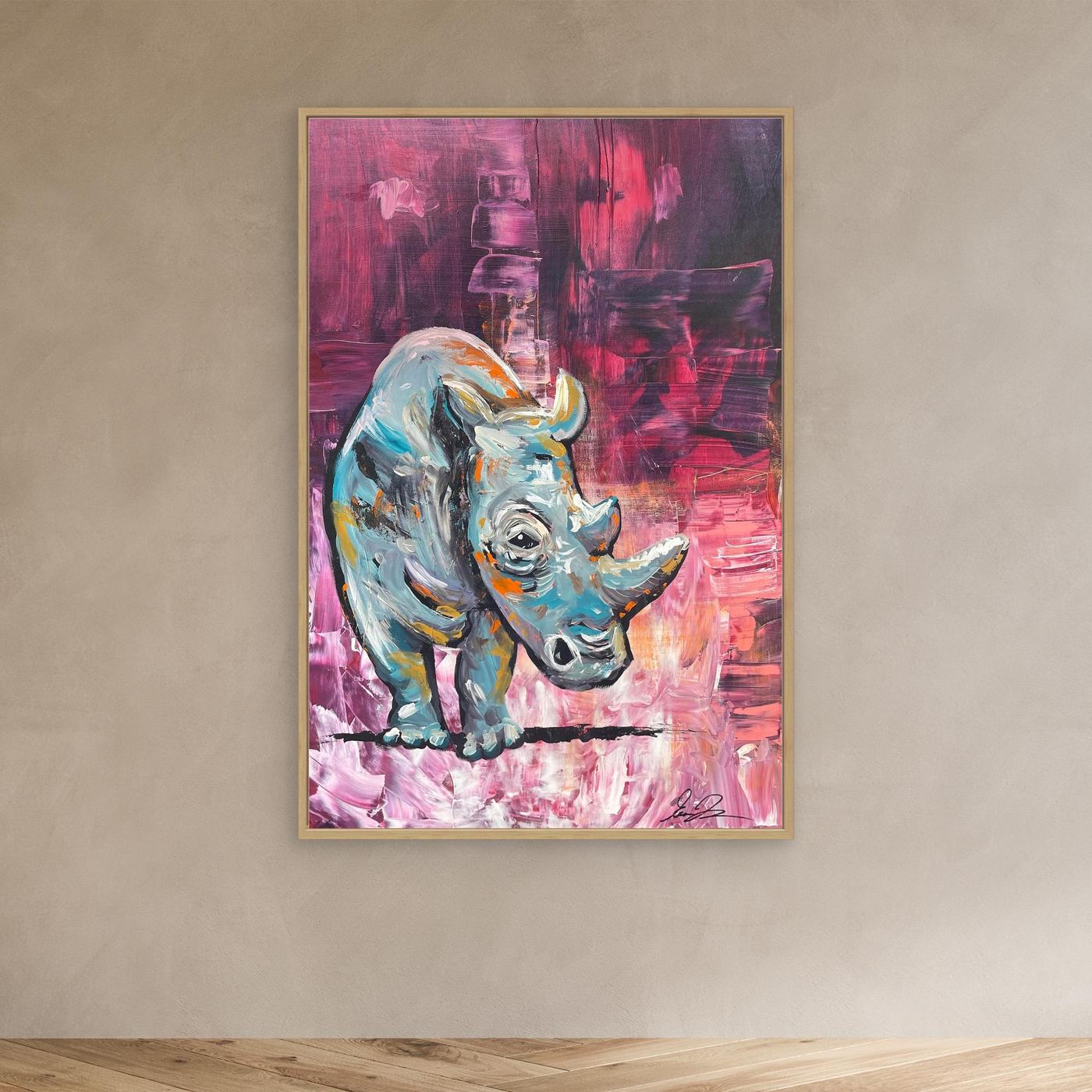 Ascend Through Stillness - Rhino Fine Art Print