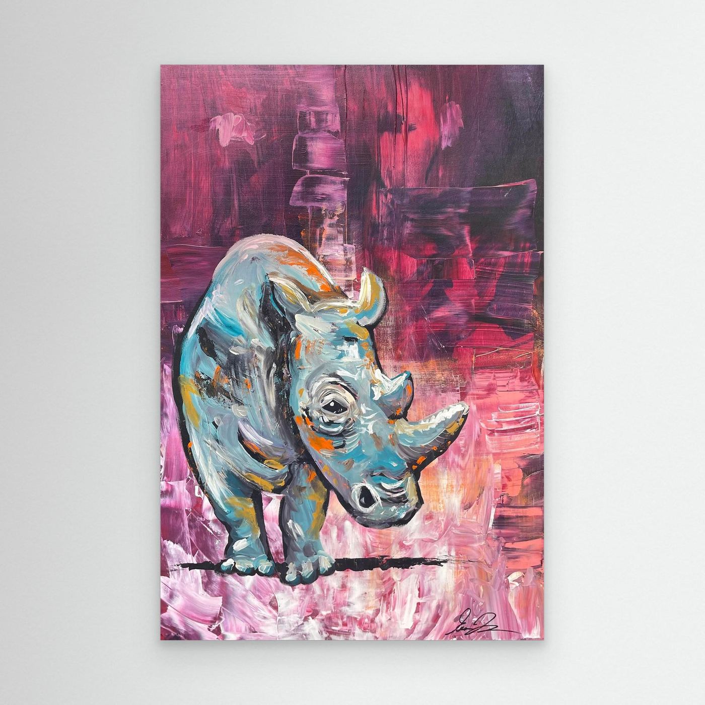 Ascend Through Stillness - Rhino Fine Art Print