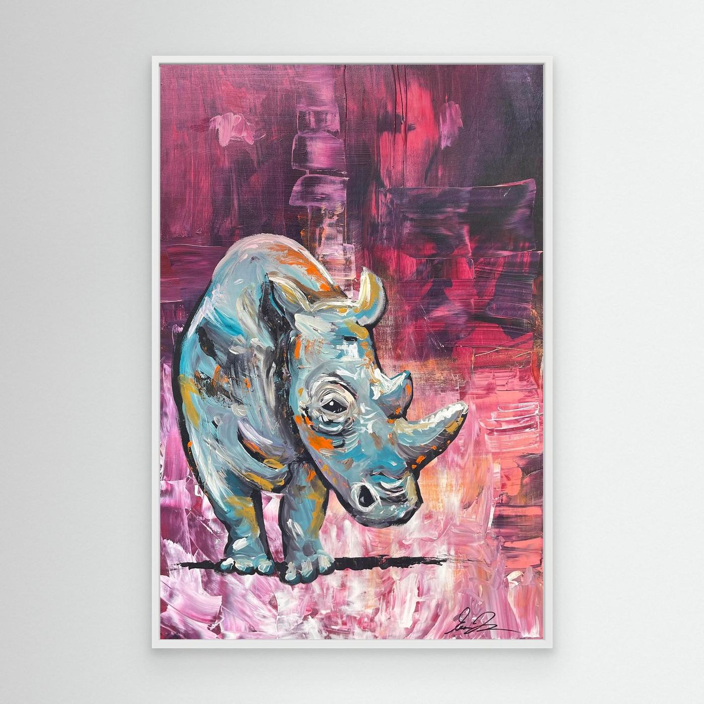 Ascend Through Stillness - Rhino Fine Art Print
