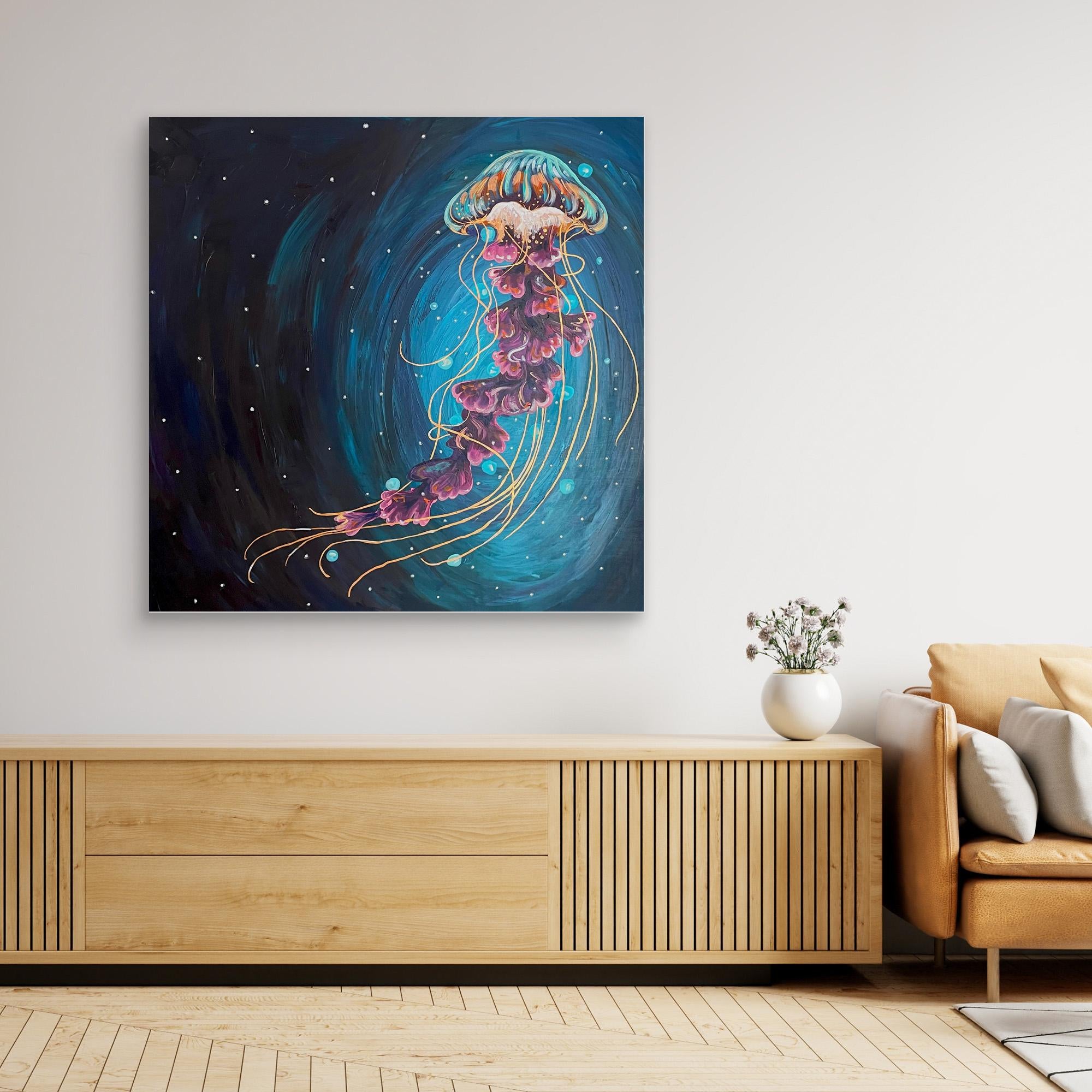 The Giant Jellyfish Fine Art Canvas