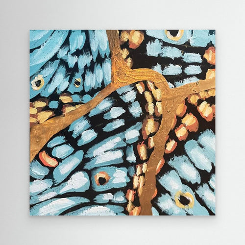 Becoming Butterflies #2 White Peacock Butterfly Canvas Print