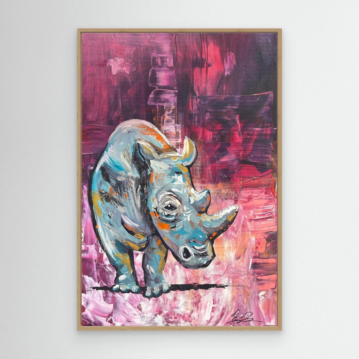 Ascend Through Stillness - Rhino Fine Art Print