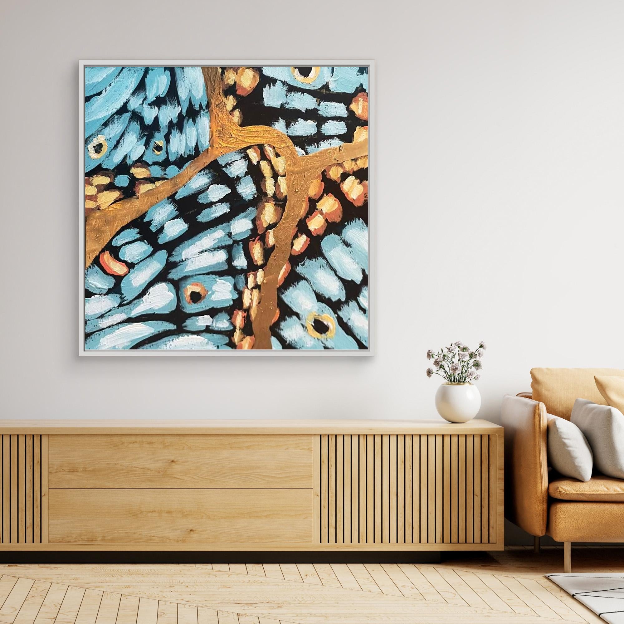 Becoming Butterflies #2 White Peacock Butterfly Canvas Print