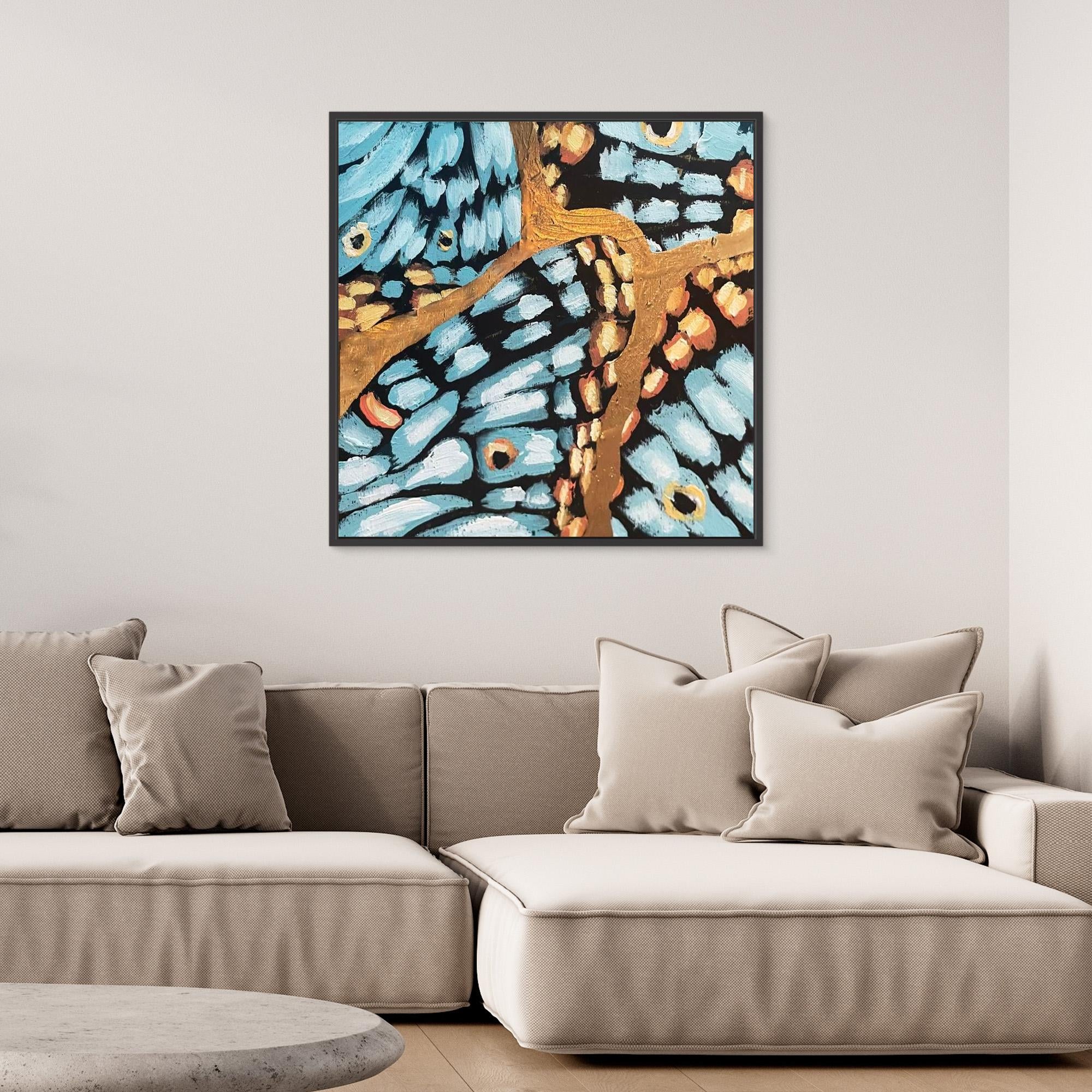 Becoming Butterflies #2 White Peacock Butterfly Canvas Print